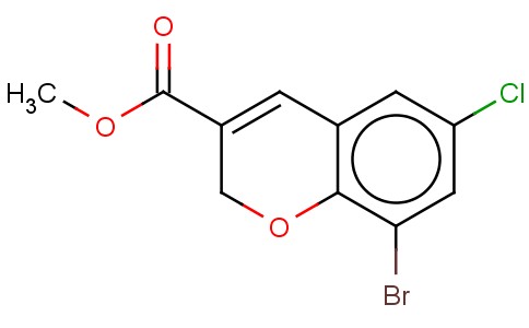 8-BROMO-6-CHLORO-2H-CHROMENE-3-CARBOXYLIC ACID METHYL ESTER